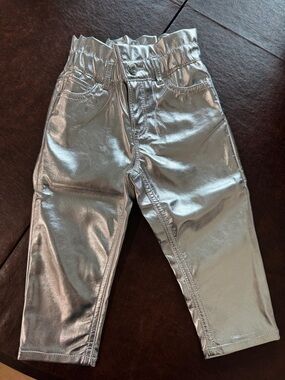 Baby Gap Metallic Silver Kids Pants 2T